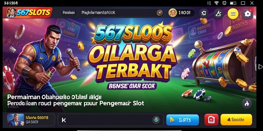 Tampilan gameplay 567SLOTS yang penuh aksi dan olahraga.
