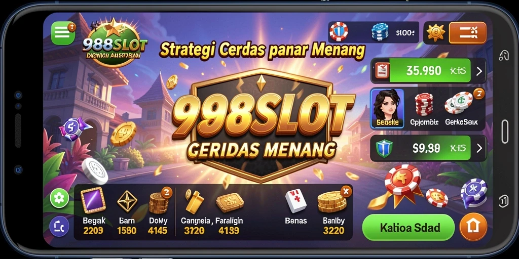 Tangkapan layar gameplay dinamis dari 988SLOT dengan aksi strategi yang mendebarkan.