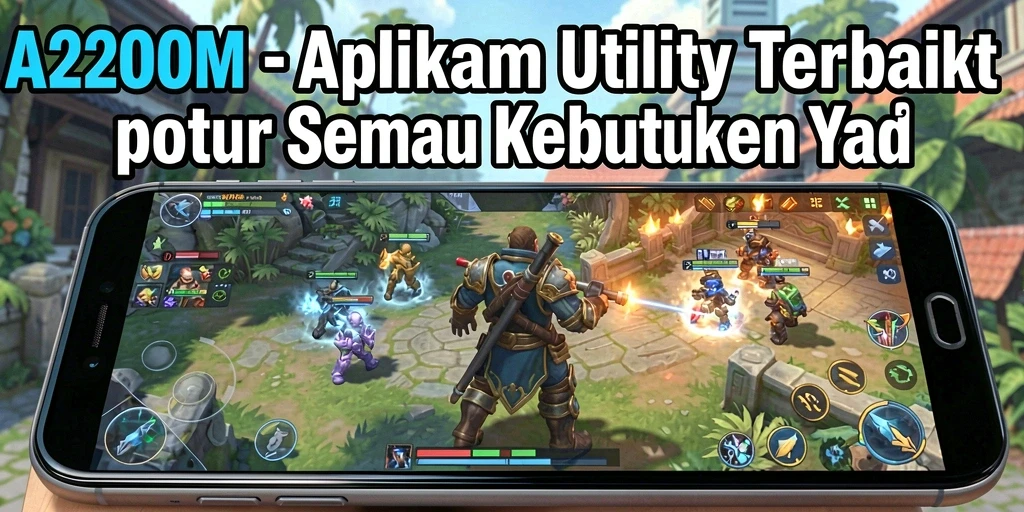 Tampilan antarmuka A200M yang sederhana dan intuitif.