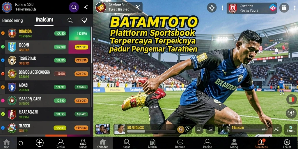 Tampilan menarik dan intuitif dari gameplay Sportsbook BATAMTOTO.