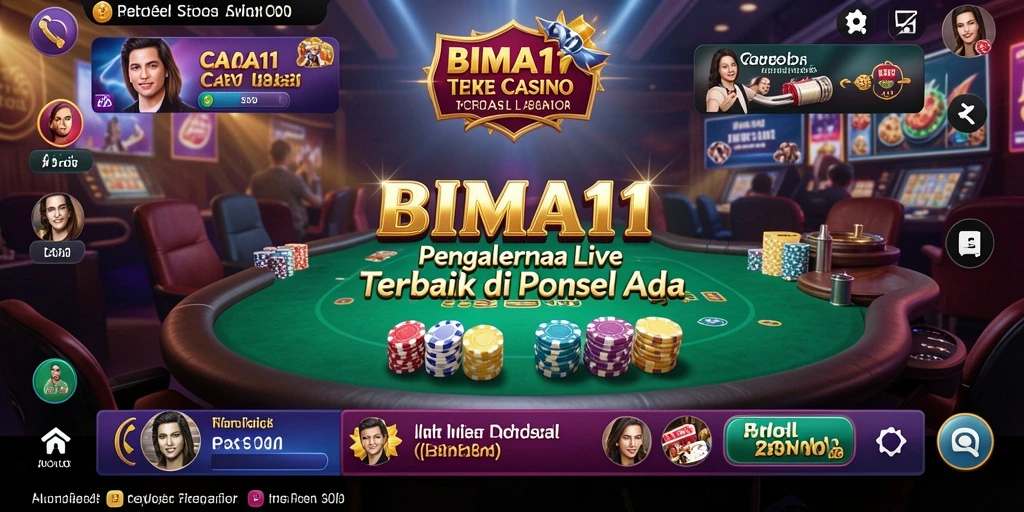 Tampilan permainan kasino langsung yang seru dan interaktif