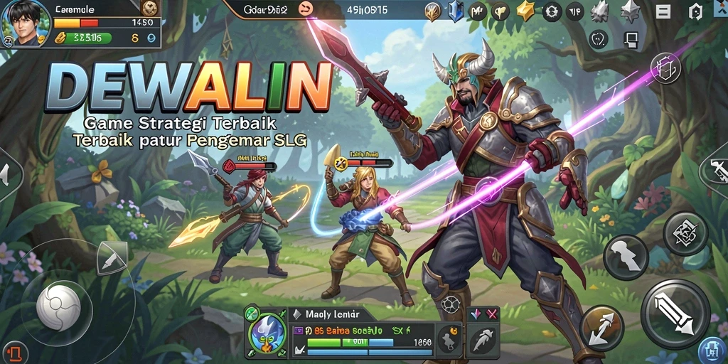 Tampilan gameplay DEWALIN yang seru dan strategis.