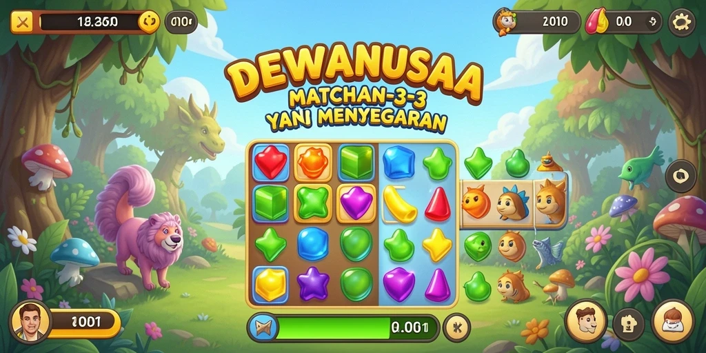 Tangkapan layar gameplay DEWANUSA yang seru dan penuh warna.