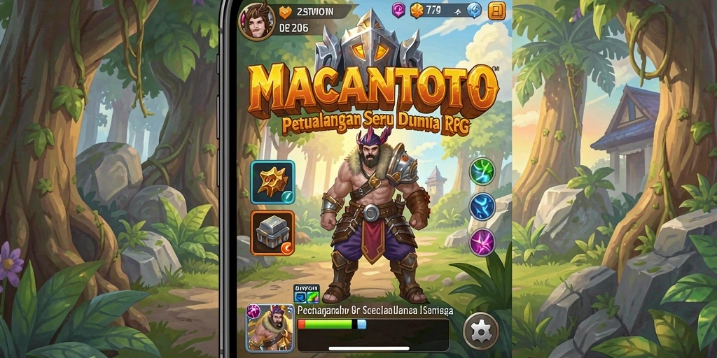 Screenshot gameplay MACANTOTO menampilkan aksi RPG yang seru dan mendebarkan.