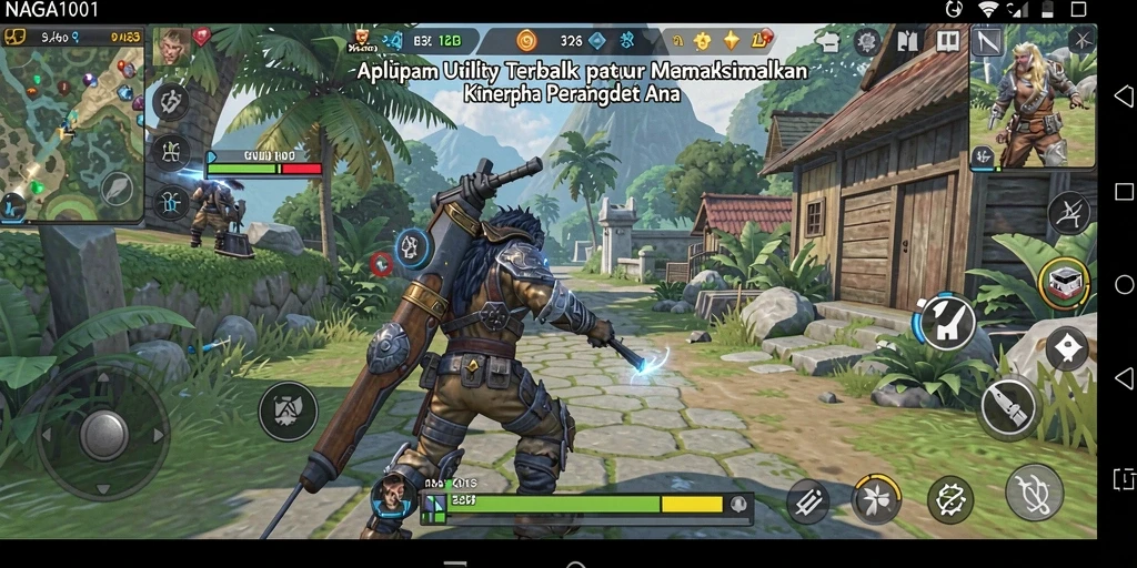 Screenshot utama NAGA1001 menampilkan antarmuka aplikasi yang intuitif dan fitur-fitur bermanfaat.