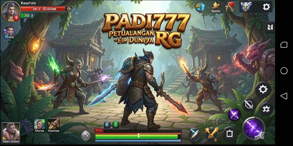 Tampilan gameplay RPG PADI777 yang menarik dan penuh aksi.