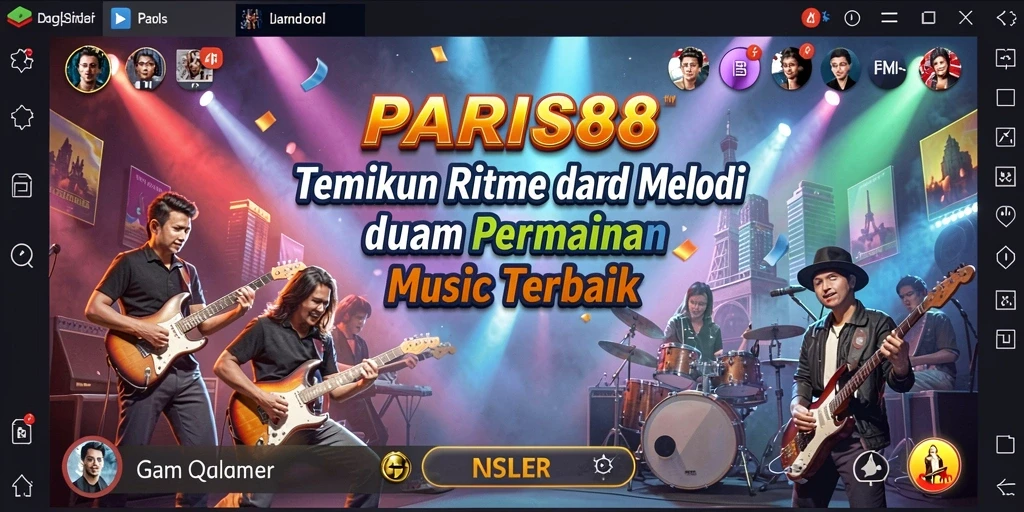 Menampilkan gameplay seru dari PARA88 dengan berbagai alat musik.