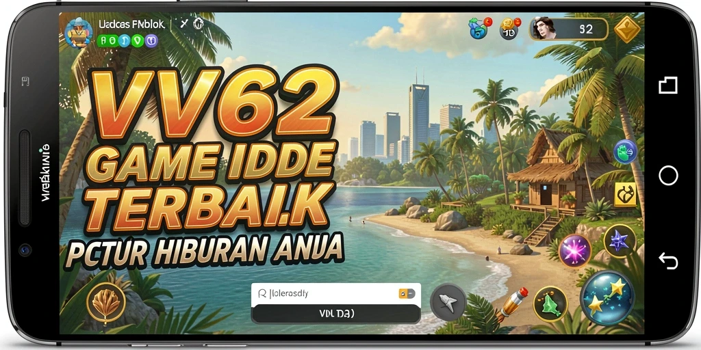 Tampilan gameplay VV62 dengan karakter yang lucu dan aktivitas santai.